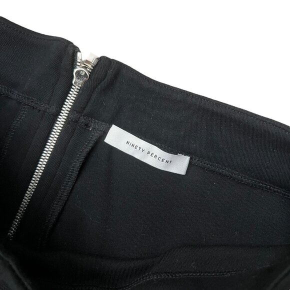 Ninety Percent Womens June Wilde Flare Pull On Pants Black Medium Organic Cotton - Picture 3 of 9